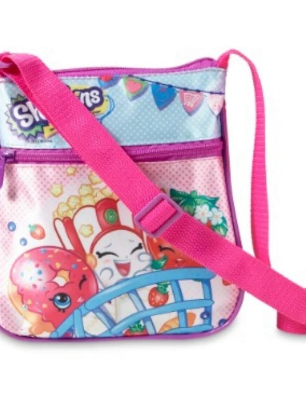 Shopkins Pink and Purple Kids Crossbody Bag
